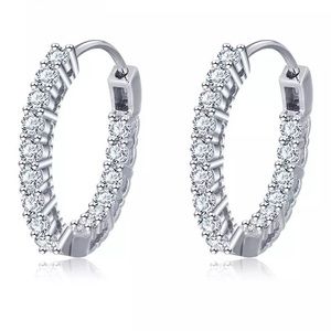 Sterling Silver Inside-Outside Hoop Earrings